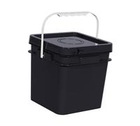 LeeQinersw Cubeta Cuadrada con Tapa Y Asa Balde Multifuncional para Agua Almacenamiento de Ingredientes Envase Apilable Hecho de Polipropileno Adecuada para, 16l