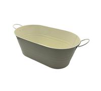 LeeQinersw Cubeta Ice Bucket Almacenamiento de Metal con Asas Y Gran Capacidad para Cerveza Champán Cócteles Adecuada para Servir en Restaurantes Bar Fiestas, Blanco, tal como se describe