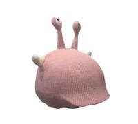 LeeQinersw Cubierta para Casco de Esquí Accesorio para Casco de Snowboard Gorro de Punto con Diseño Divertido Protector Decorativo Universal Apto para Uso, Rosa