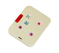 LeeQinersw Dado Mecánico Innovador Y Portátil Juguete de Azar para Mano Accesorio para Juegos Sociales Hecho en PP Adecuado para Reuniones Diversión Y Regalo, Blanco