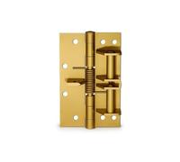 LeeQinersw de Puerta Regulable Automática de Resorte con Cierre Automático y Control de Fuerza y Velocidad Más Posicionamiento a Adecuada para Puertas Internas, Gold