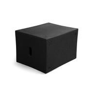 LeeQinersw de Salto de Entrenamiento Caja Pliométrica Bloque de Fitness Cubo de Ejercicio Cajón de Salto Espuma con Superficie Texturizada y Gran Estabilidad, Negro