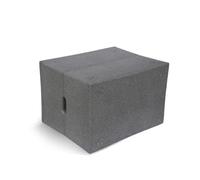 LeeQinersw de Salto de Entrenamiento Caja Pliométrica Bloque de Fitness Cubo de Ejercicio Cajón de Salto Espuma con Superficie Texturizada y Gran Estabilidad, Gris