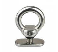 LeeQinersw Deslizador de Acero Inoxidable Carril Deslizante Componente de Ferretería Placa Soporte Rectangular Poste Cierre Confiable Adecuado para Montaje Mantenimiento Preventivo Taller, M6-316