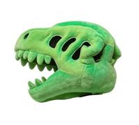 LeeQinersw Disfraz de Dinosaurio Cabeza de Cráneo de Máscara de Casco de con Mandíbula Abierta con Relleno Suave y, 80CM, Green Head