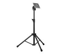 LeeQinersw Electronic Mounting Stand Soporte con Placa Metálica para Pads Electrónicos Estructura Portátil Altura Ajustable Base Estable Adecuado para Músicos Do, Negro