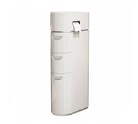 LeeQinersw Estante de Baño Módulo Estrecho con Cajones Organizadores Dispensador Incorporado y Área para Teléfono el Espacio Adecuado para Lavandería Sala Apartamento, 4 Capas