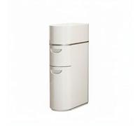 LeeQinersw Estante de Baño Módulo Estrecho con Cajones Organizadores Dispensador Incorporado y Área para Teléfono el Espacio Adecuado para Lavandería Sala Apartamento, 2 Capas