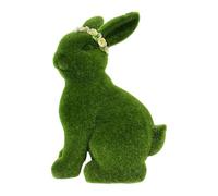 LeeQinersw Estatua de Conejo Adorno para Coleccionistas Figura Animal en Resina con Acabado Flocado Adecuada para Fiestas Jardín Y Balcón, Allanamiento