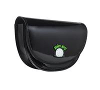 LeeQinersw Estuche Golf Rangefinder Bolsa Portátil de PU para Telémetro de Golf Funda Protectora Organizador de Bolas Y Accesorios Resistente Adecuada para Adult, Negro