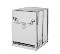 LeeQinersw Estufa Plegable Exterior Estufa Portátil Parrilla Quemador Horno para Briquetas con Estructura Plegable Estable Transporte Sencillo y Ahorro de, Mediano
