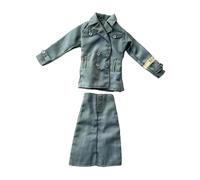 LeeQinersw Figura a Escala 1/6 con Abrigo Y Falda Midi. Vístete para Figuras de Acción de 12 Pulgadas.