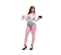 LeeQinersw Figura en Miniatura de Niña a Escala 1:18, Decoración de Mesa de Arena, Escena en Miniatura Pintada.