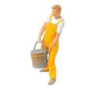 LeeQinersw Figura Miniatura Pintor Modelo 1 87 Resina Detalles Realistas Artesanía Manual Adecuada para Crear Escenarios Decoración Hogar Maqueta