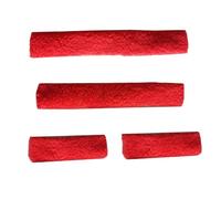 LeeQinersw Fundas para Cabestro de Caballo Suaves Y Transpirables Cubren Nariz Mejillas Protección Acolchada Material Felpa Adecuadas para Establos Recorrido Y a, Rojo