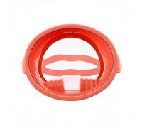 LeeQinersw Gafas de Buceo Máscara de Snorkel Antivaho Lente de Cristal Templado Silicona Confortable Ajustable Adecuadas para Natación Snorkel Viajes Fotografía Acuática , Rojo Coral