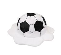 LeeQinersw Gorro de Fútbol Sombrero Disfraz Accesorio para Fiesta Aspecto Balón Llamativo Que Miradas Construcción de Poliéster y Felpa Acolchada Adecuado para Escenarios Fotos Grupales Animación