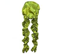 LeeQinersw Gorro de para Dormir Gorro Noche Turbante Capucha Colgantes para Atar sin Marcas y Construcción Ligera Capa Suave para Cabellos Largos Adecuado para Dormir Casa, Array, Verde