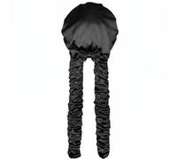 LeeQinersw Gorro de para Dormir Gorro Noche Turbante Capucha Colgantes para Atar sin Marcas y Construcción Ligera Capa Suave para Cabellos Largos Adecuado para Dormir Casa, Array, Negro