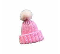 LeeQinersw Gorro para Muñeca BJD Gorro Sombrero Mini Accesorio Tejido con Textura Suave y Pompon Mejora la Apariencia y de la Adecuado para Coleccionistas Regalos , Rosa , Rosa Pompón