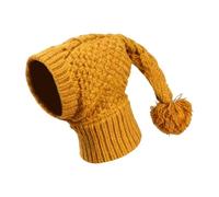 LeeQinersw Gorro Tejido para Perro con Orejeras Suaves Y Capucha Abrigadora Gorro para Gato Y Cachorro Accesorio de Poliéster Adecuado para Clima Frío Celebracio, L