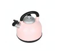 LeeQinersw Hervidor de Juego para Niños Hervidor Tetera Miniatura Accesorio Juguete Pieza Decorativa con Aspecto para Hora del Té Adecuado para Habitación en Miniatura y Juego Familiar , Rosa