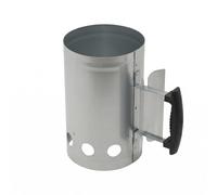 LeeQinersw Iniciador de Carbón para Barbacoa Encendedor Chimenea Cubo Parrilla Acero Galvanizado Antióxido con Ventilación Inferior y Mango Lateral Adecuado para