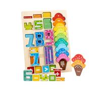 LeeQinersw Juguete de Madera para Números, Aritmética, Actividades de Aprendizaje, Herramienta Didáctica.