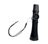 LeeQinersw Kazoo Flute Instrumento Musical Mini Ajustable de PP con Diapasón Portátil Adecuado para Principiantes Conciertos Viajes Fiestas, Negro