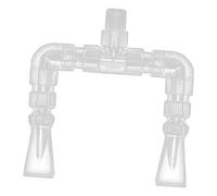 LeeQinersw Kit de Fontanería para Acuario con Boquillas Rotativas 360° Tubo de Acrílico Distribución Equilibrada de Agua Accesorios para Bomba de Aire, Diámetro Interior 20