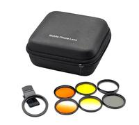 LeeQinersw Lente Coral con Bolsa de Almacenamiento, Accesorios de fotografía subacuática, Kit de Filtro de Lente de cámara de teléfono, Clip