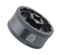 LeeQinersw Llave para Bicicleta Herramienta Profesional para Montaje Y Desmontaje de Ejes de Pedalier Extractor de Cazoleta con 12 Muescas Fabricada en Aleación, Gris