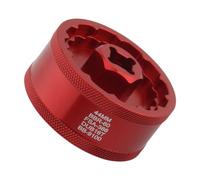 LeeQinersw Llave para Bicicleta Herramienta Profesional para Montaje Y Desmontaje de Ejes de Pedalier Extractor de Cazoleta con 12 Muescas Fabricada en Aleación, Rojo