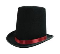 LeeQinersw Magician Top Hat Disfraz Accesorio de Escenario Material Poliéster Adecuado para Galas Conciertos Fiestas de Carnaval Reuniones, Height 20cm C 61cm