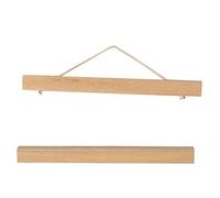 LeeQinersw Marco para Colgar Fotografías con Diseño Magnético de Madera Sólida Sujeta Pósters Cuadros Fotos Mural Fácil Instalación Adecuada para Hogar of, 50cm Ramin Wood, Individual