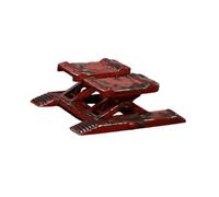 LeeQinersw Miniatura Elevador para Coches Modelo Garaje 1/64 Taller Vehículos Herramientas Realistas Material Resinada Adecuado para Fotografía Colección, Rojo