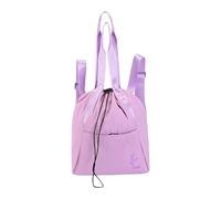 LeeQinersw Mochila con cordón, Mochila Informal Impermeable, Regalo, Oxford con Bolsillo Frontal, Bolsa de Gimnasio para Ballet, Danza, Viajes y Baile, Rojo Púrpura