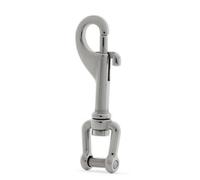LeeQinersw Mosquetón de Buceo Gancho Conector Mecánico Cierre Rápido Pasador Lateral Acero Inoxidable 316 Acabado Pulido Seguro y Estable Adecuado para Equipo de, 100mm