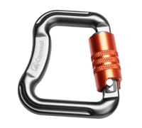 LeeQinersw Mosquetón Escalada Cierre Parapente Clip Resistente Aluminio Portátil Adecuado para Montañismo Acampada Al Aire Libre, Gris