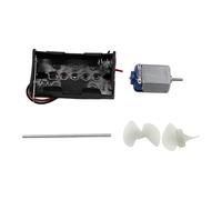 LeeQinersw Motor para Barco Kit de Construcción Barco de Paletas Juguete Educativo Montaje Manual con Hélice Adecuado para Niños Niñas Experimentos Científicos, Eje de 6cm