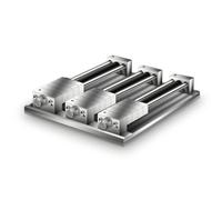 LeeQinersw Multi Station Fixture Mordaza de Sujeción de Tornillo de Banco Vise de Maquinado Base Reforzada de Aleación y Mango, 3 Filas 12 Posiciones, Placa Base De 16 Mm De Espesor