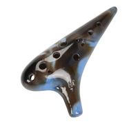 LeeQinersw Ocarina Instrumento Profesional Cerámica 12 Huecos Do Alto Portátil Ligero Ergonómico Adecuado para Conciertos Y Clases de Música, Azul
