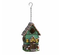 LeeQinersw para Pájaros de Industrial Colgante Pajarera en Resina con Cadena y Estilo Adecuada para Balcón Jardín Porche Pérgola Patios Exteriores 20.6cm