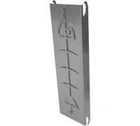 LeeQinersw Parrilla de Salmón Soporte de Barbacoa Rejilla Vertical Bandeja de Cocción para Pescado Marco Abierto Que Distribuye y Ahumado Acero Inoxidable, Plateado, A-Acero Inoxidable 304