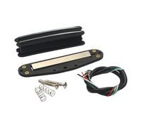 LeeQinersw Pastilla Humbucker Mini Doble Riel para Guitarra Eléctrica Repuesto Compacto Doble Bobina Silenciosa Accesorio de Instalación Fácil Material PP Adecua, Negro