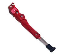 LeeQinersw Patas de Bicicleta Caballete Lateral Soporte Trasero Aluminio Ajustable Pie Resistente Adecuado para Bicicletas Deportivas Senderos Técnicos, Rojo