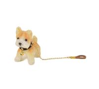 LeeQinersw Perro Miniatura para Casa de Muñecas Modelo de Cachorro en Escala 1 12 Accesorio Artesanal Realista Adecuado para Juego Creativo Coleccionismo Y Decor, Amarillo