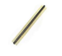 LeeQinersw Pin Header Redondo con Divisor de Pines Interfaz de Placa PCB Diseño Compacto Fácil Integración Adecuado para Montajes Electrónicos Estudiantes, 2x50p, Doble Fila Macho