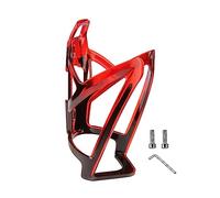 LeeQinersw Portabidón para Bicicleta Porta Botellas Jaula de Agua Accesorio de Ciclismo Material PC Diseño Antideslizante Universal Adecuado para, Rojo