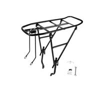 LeeQinersw Portaequipajes Trasero para Bicicleta Soporte Portabultos Estante de Equipaje Portapaquetes de Acero Resistente Fácil de Montar Adecuado para Ciclismo, Ajustable